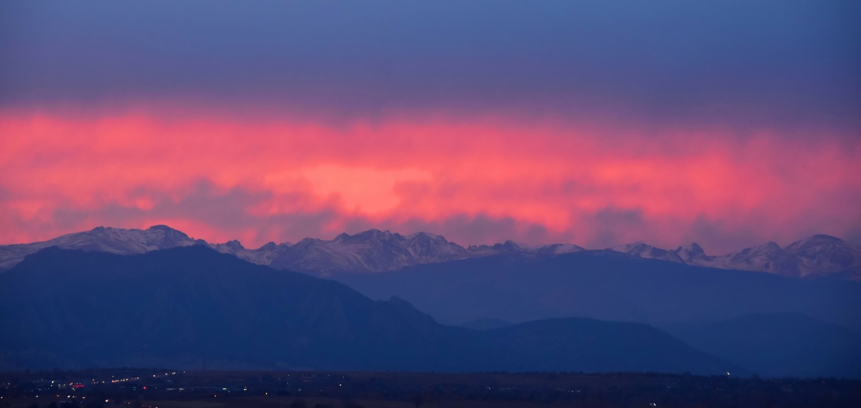 Rocky Mountains sunset