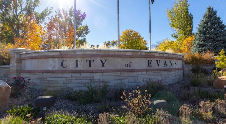 evans city sign